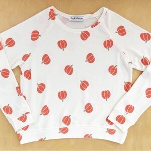 Brokedown Clothing Girls Mini Pumpkins Sweatshirt White Size 10 Halloween